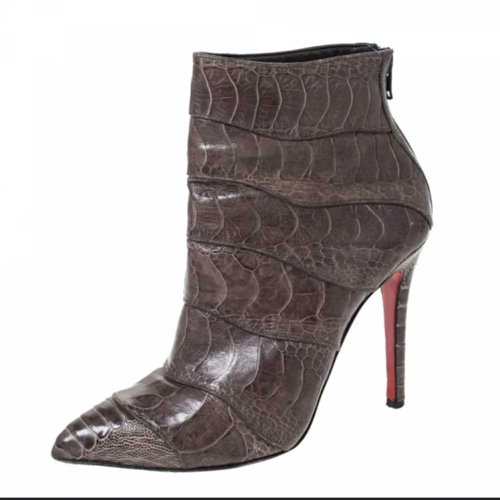 Christian Louboutin gray authentic